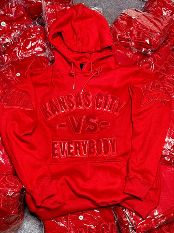 Grind Addict Kansas City Hoodie Red On Red