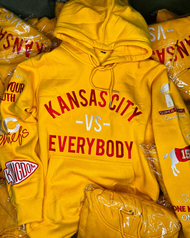 Grind Addict Kansas City Hoodie - Yellow